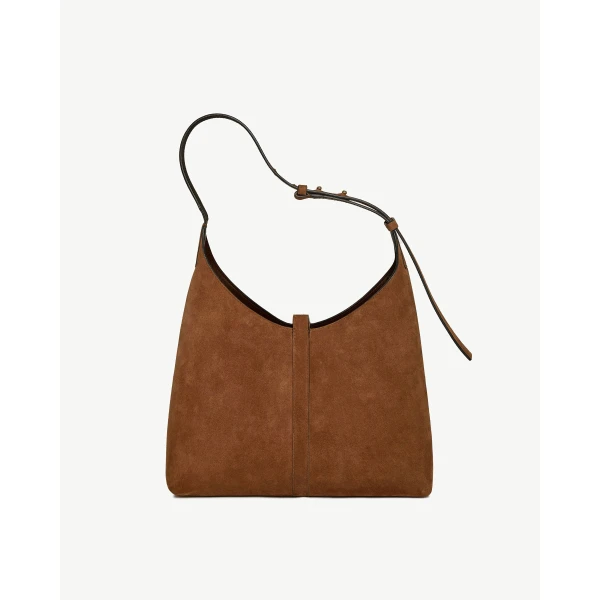 Strathberry Kite Hobo in Tan Suede, view 4
