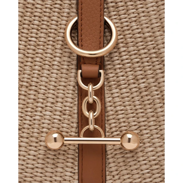 Strathberry Kite Hobo in Tan and Natural Raffia, view 7