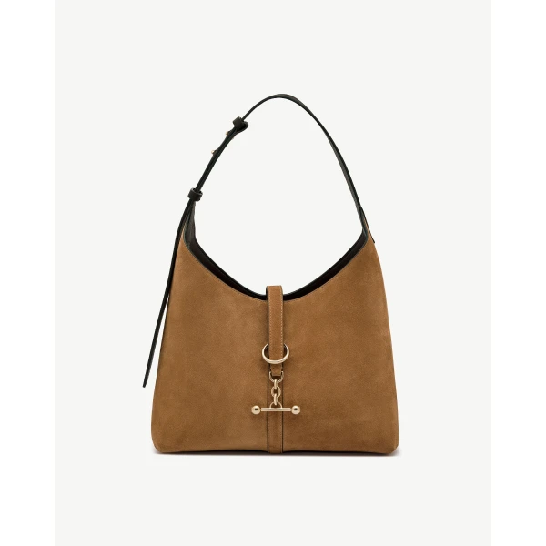 Strathberry Kite Hobo in Toffee and Espresso, view 2