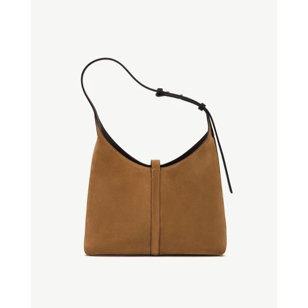 Strathberry Kite Hobo in Toffee and Espresso, view 4