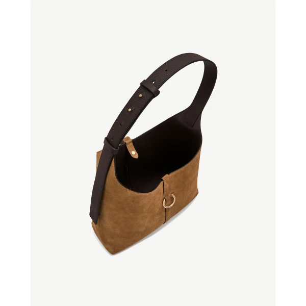 Strathberry Kite Hobo in Toffee and Espresso, view 5