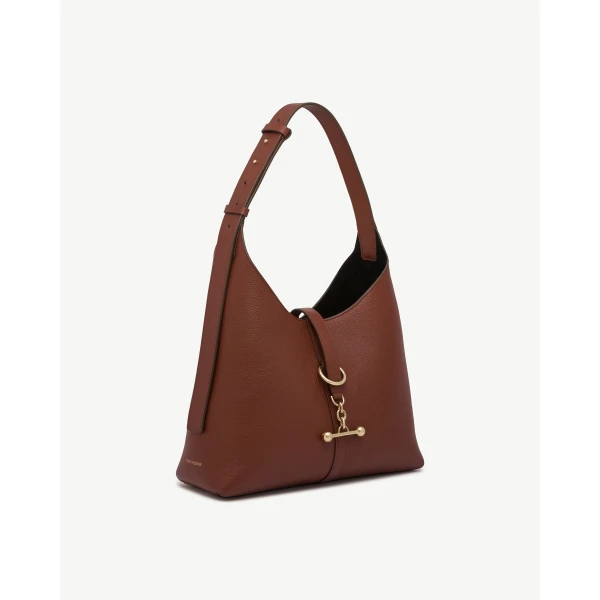Strathberry Kite Hobo in Walnut, view 3