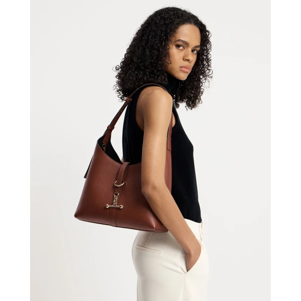 Strathberry Kite Hobo in Walnut, view 9
