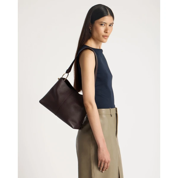 Strathberry Lana Hobo in Espresso, view 8