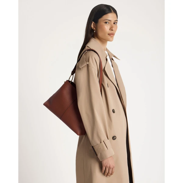 Strathberry Lana Hobo in Walnut, view 8