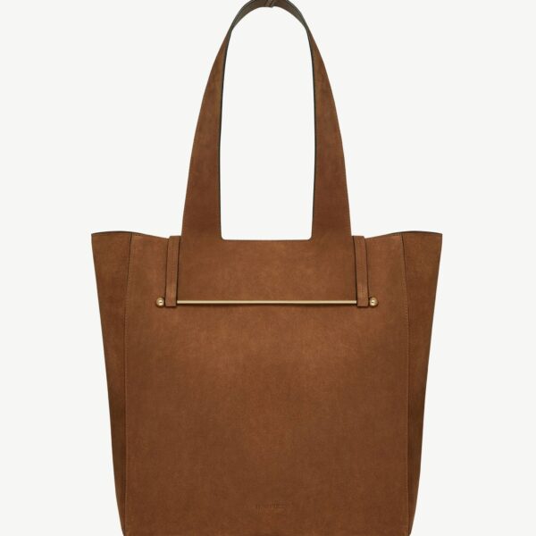 Strathberry Melody Tote in Tan Suede, view 2