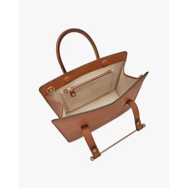 Strathberry Midi Tote in Chestnut, view 5