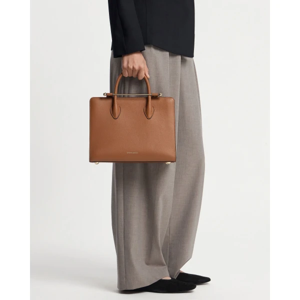 Strathberry Midi Tote in Chestnut, view 10