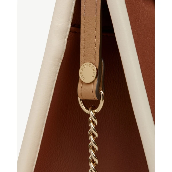 Strathberry Mini Tote in Caramel, Sand and Chestnut, view 6
