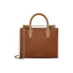 Strathberry Mini Tote in Caramel, Sand and Chestnut