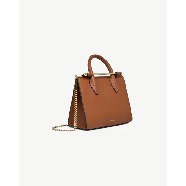Strathberry Mini Tote in Chestnut, view 3
