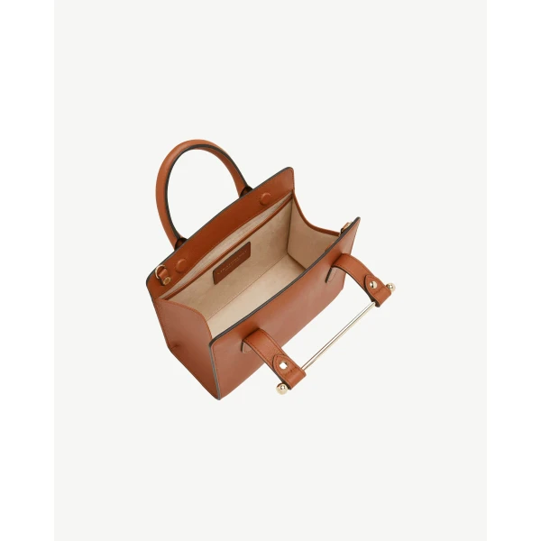 Strathberry Mini Tote in Chestnut, view 5