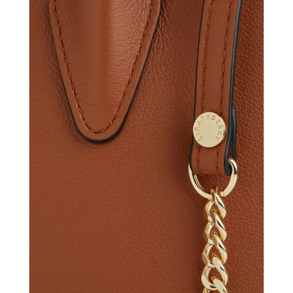 Strathberry Mini Tote in Chestnut, view 6