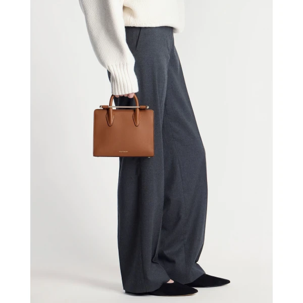 Strathberry Mini Tote in Chestnut, view 9