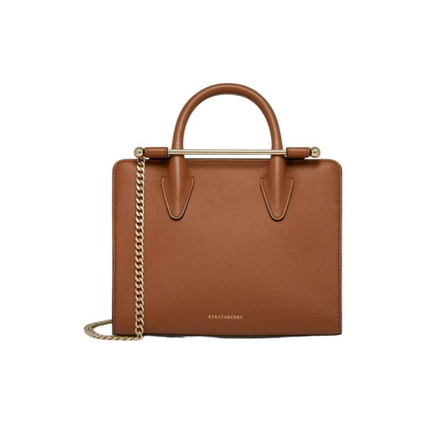 Strathberry Mini Tote in Chestnut
