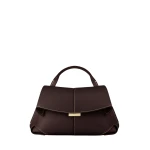 Polene Mokki Mini -Textured Ebony in Brown Bag