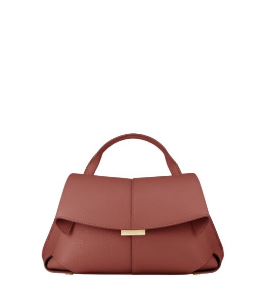 Polène Mokki Mini in Terracotta Mokki Mini in Terracotta - Mini Bags - Parisian Luxury Leather Bag at Luxury Shoes 