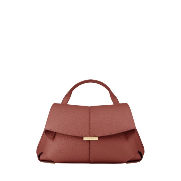 Polène Mokki Mini in Terracotta Mokki Mini in Terracotta - Mini Bags - Parisian Luxury Leather Bag at Luxury Shoes 