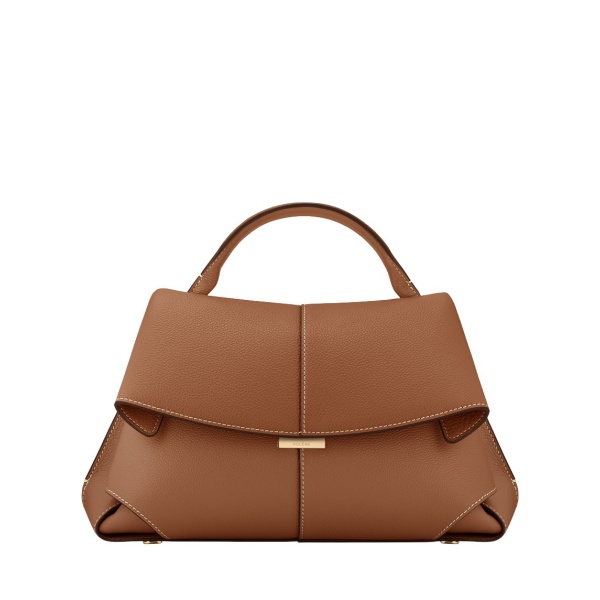Polène Mokki in Camel Mokki in Camel - Shoulder & Crossbody Bags - Parisian Luxury Leather Bag at Luxury Shoes 