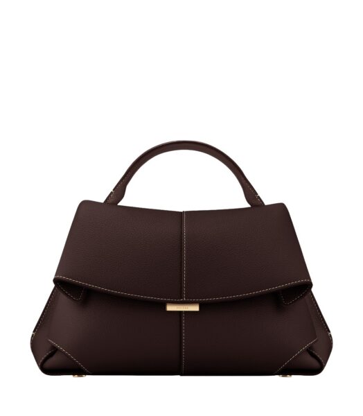 Polène Mokki in Ebony Mokki in Ebony - Shoulder & Crossbody Bags - Parisian Luxury Leather Bag at Luxury Shoes 