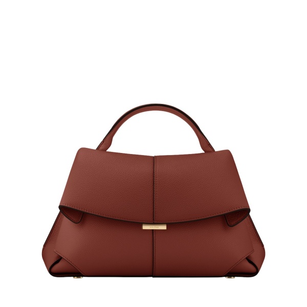 Polène Mokki in Red Clay Mokki in Red Clay - Shoulder & Crossbody Bags - Parisian Luxury Leather Bag at Luxury Shoes 