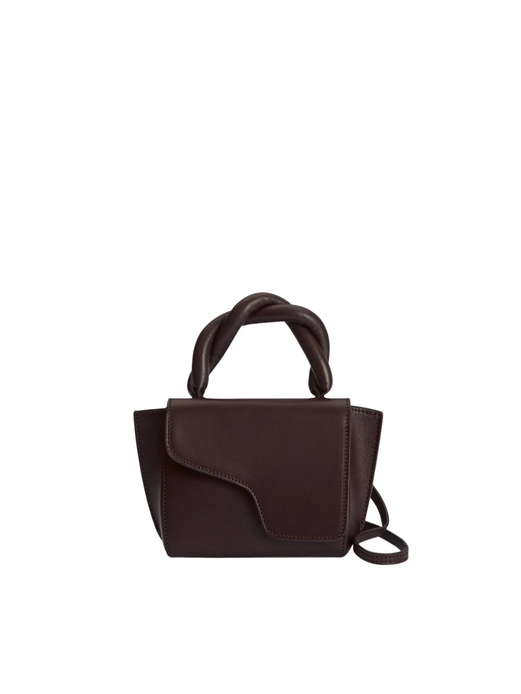 Brown-Montalbano-in-Walnut46068_nobg ATP Atelier Montalbano in Walnut Mini Handbag