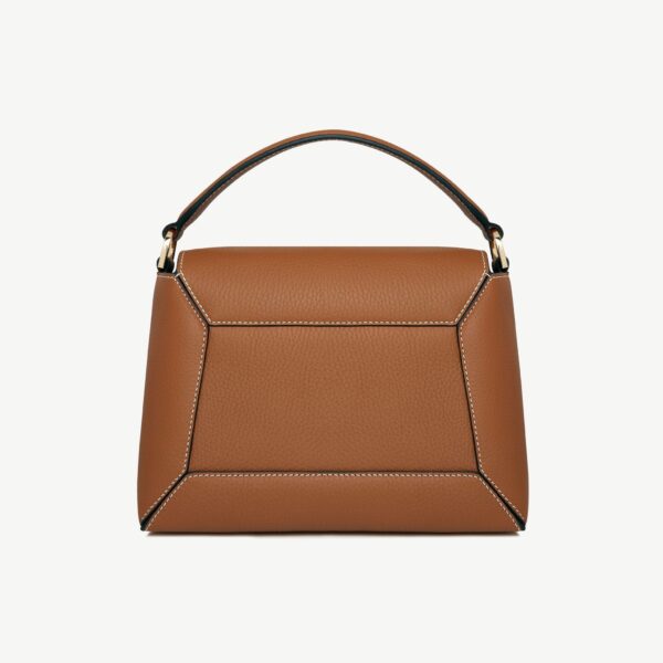 Strathberry Mosaic Bag in Tan with Vanilla Stitch, view 4