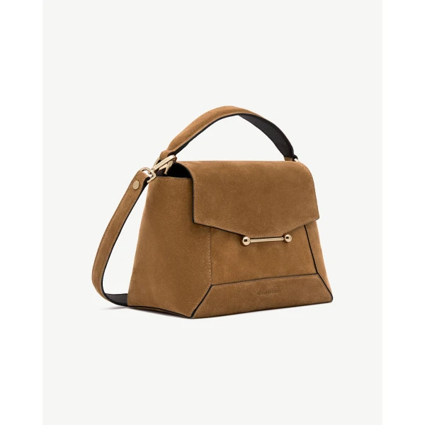 Strathberry Mosaic Bag in Toffee and Espresso, view 3