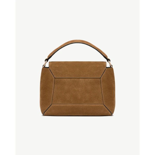 Strathberry Mosaic Bag in Toffee and Espresso, view 4