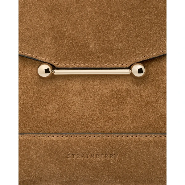 Strathberry Mosaic Bag in Toffee and Espresso, view 6
