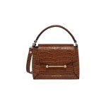 Brown-Mosaic-Nano-in-Soft-Croc-embossed-Leather-Walnut53696_nobg Strathberry Mosaic Nano in Soft Croc-embossed Leather Walnut