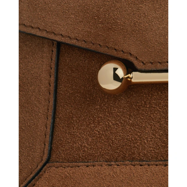 Strathberry Mosaic Nano in Tan Suede, view 6