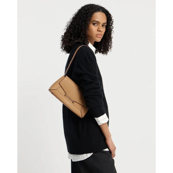 Strathberry Mosaic Shoulder in Caramel, view 8