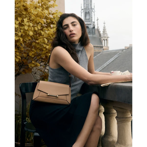 Strathberry Mosaic Shoulder in Caramel, view 9