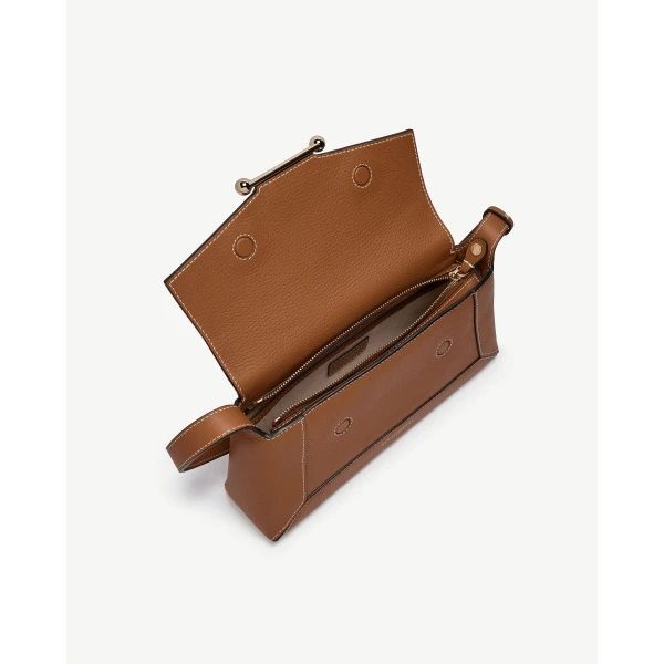 Strathberry Mosaic Shoulder in Tan, view 6
