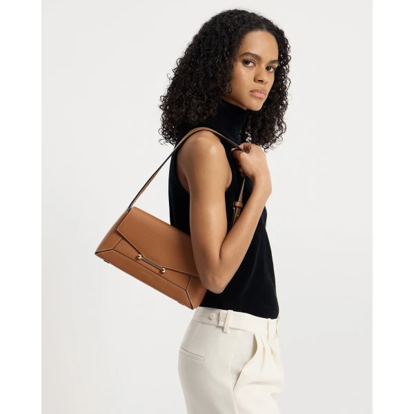 Strathberry Mosaic Shoulder in Tan, view 9
