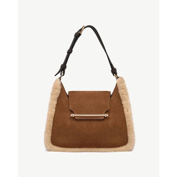 Strathberry Multrees Hobo in Tan, Sand and Espresso, view 2