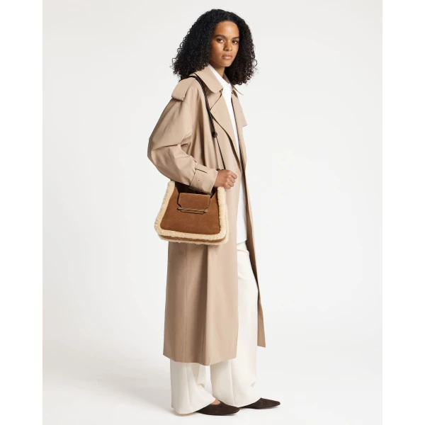 Strathberry Multrees Hobo in Tan, Sand and Espresso, view 8
