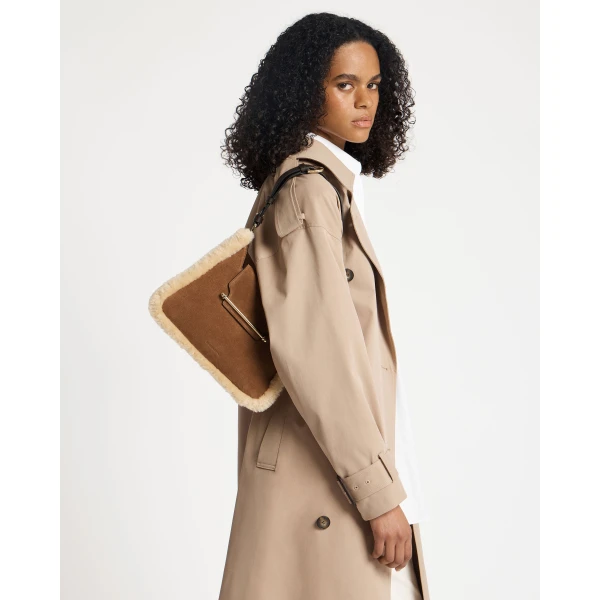 Strathberry Multrees Hobo in Tan, Sand and Espresso, view 9