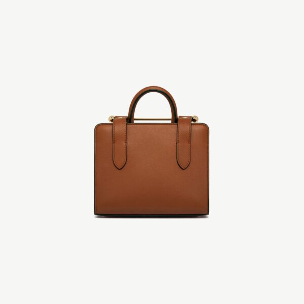 Strathberry Nano Tote in Chestnut, view 4