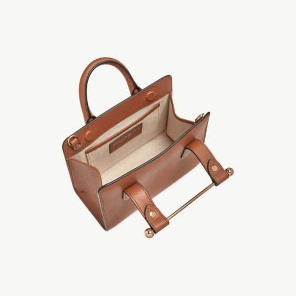 Strathberry Nano Tote in Chestnut, view 5