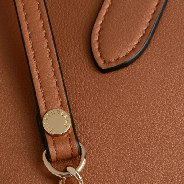 Strathberry Nano Tote in Chestnut, view 6