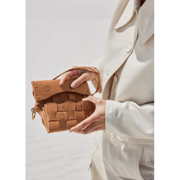 Polene Neiti in Camel Bag, view 4