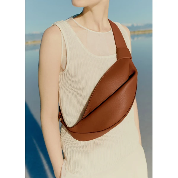 Polene Neyu in Cognac Bag, view 4