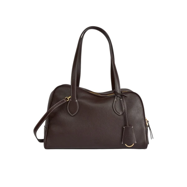 Noale in Walnut Top Handle Bag