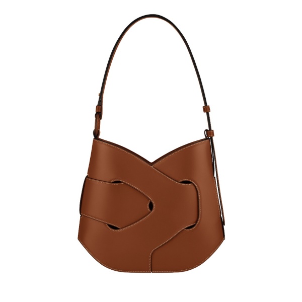Polène Nodde Hobo in Cognac Nodde Hobo in Cognac - Shoulder & Crossbody Bags - Parisian Luxury Leather Bag at Luxury Shoes 