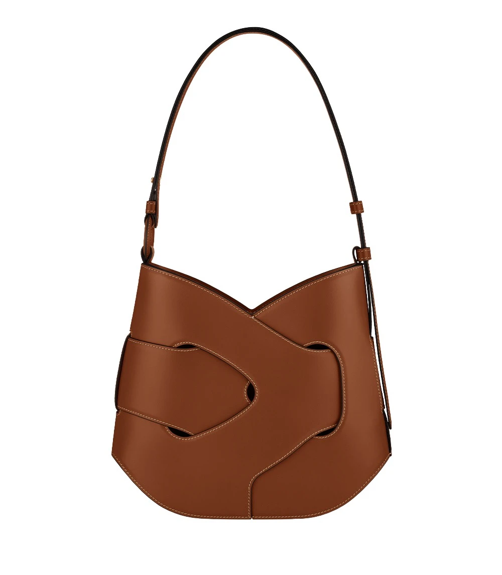 Polene Nodde Hobo in Cognac Bag