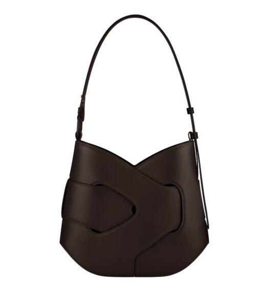 Polène Nodde Hobo in Ebony Nodde Hobo in Ebony - Shoulder & Crossbody Bags - Parisian Luxury Leather Bag at Luxury Shoes 
