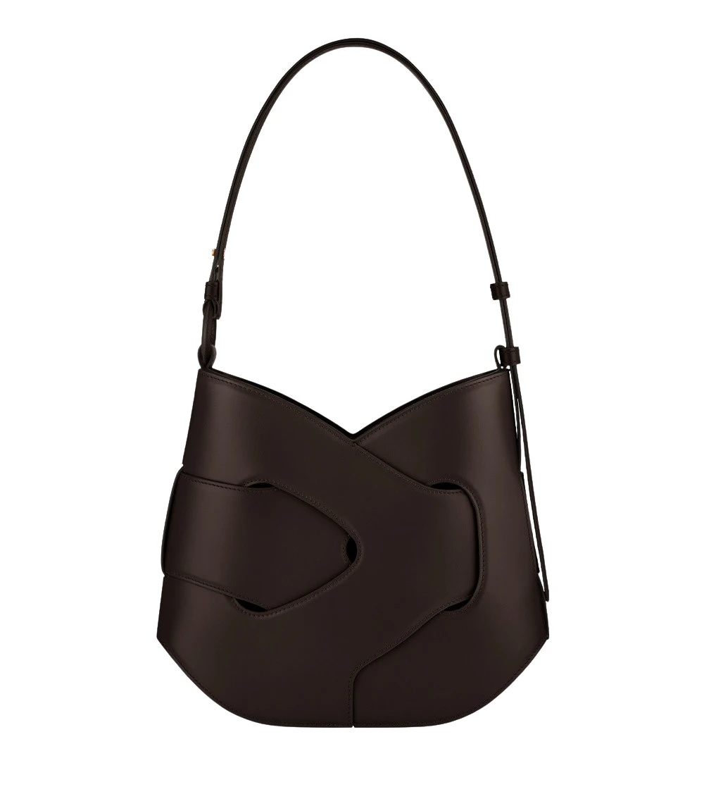 Polene Nodde Hobo in Ebony Bag