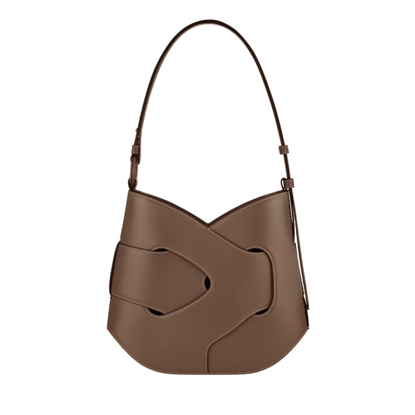 Polène Nodde Hobo in Root Nodde Hobo in Root - Shoulder & Crossbody Bags - Parisian Luxury Leather Bag at Luxury Shoes 